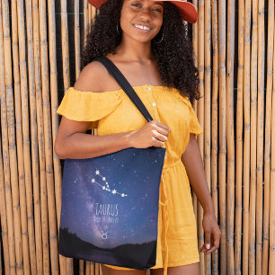 Taurus   Gepersonaliseerde zodiac-constellatie Tote Bag