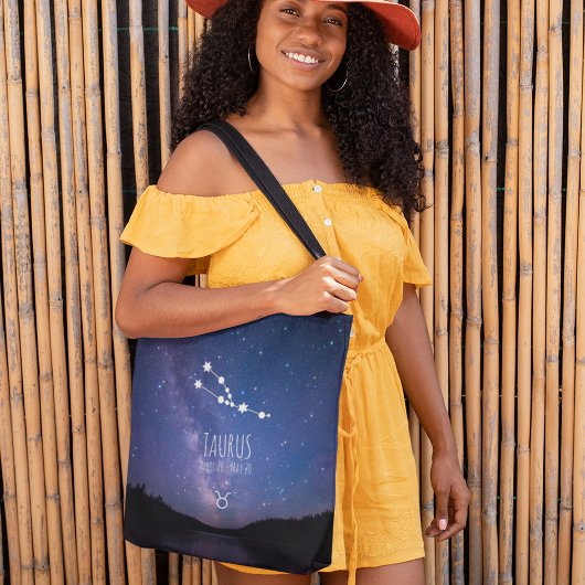 Taurus | Gepersonaliseerde zodiac-constellatie Tote Bag