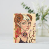 Taurus Girl Briefkaart (Staand voorkant)