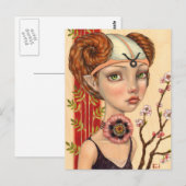 Taurus Girl Briefkaart (Voorkant / Achterkant)