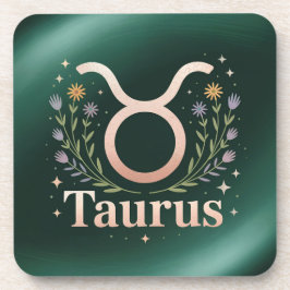 Taurus Glyph Flowers Stars Onderzetter Set