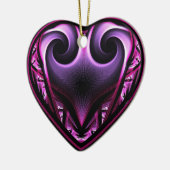 Taurus Heart Fractal kerstboomversiering Keramisch Ornament (Links)