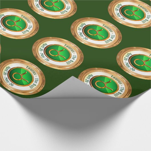 Taurus - Het bull Zodiac-teken Cadeaupapier (Hoek)