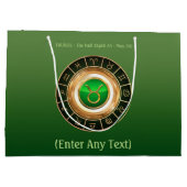 Taurus - Het bull Zodiac-teken Large Cadeautasje (Achterkant)