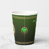 Taurus - Het bull Zodiac-teken Papieren Bekers (Rechts)