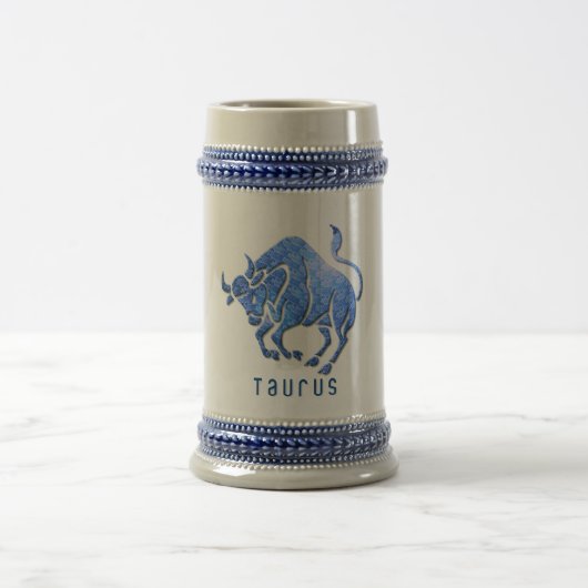 Taurus Horoscope Beer Mok (Center)