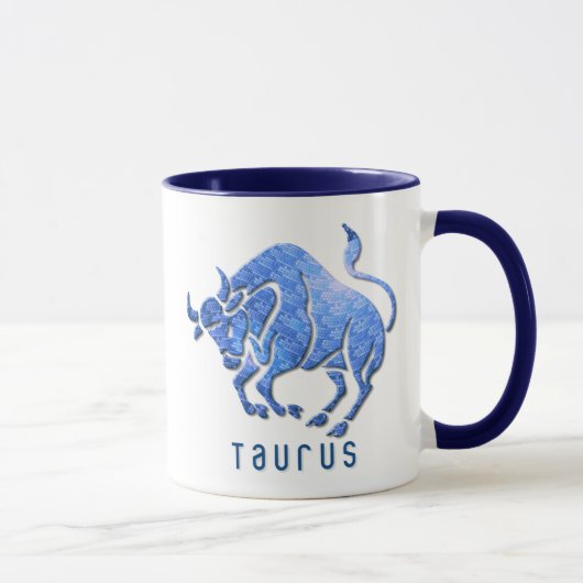 Taurus Horoscope Coffee Mok (Rechts)