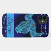 Taurus in Dark Blue Hoesje-Mate iPhone Case (Achterkant (horizontaal))
