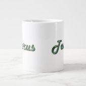 Taurus in Emerald Gemstone Grote Koffiekop (Voorkant)