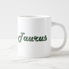 Taurus in Emerald Gemstone Grote Koffiekop