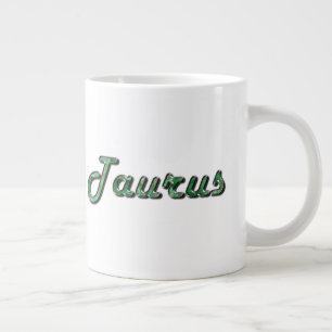 Taurus in Emerald Gemstone Grote Koffiekop