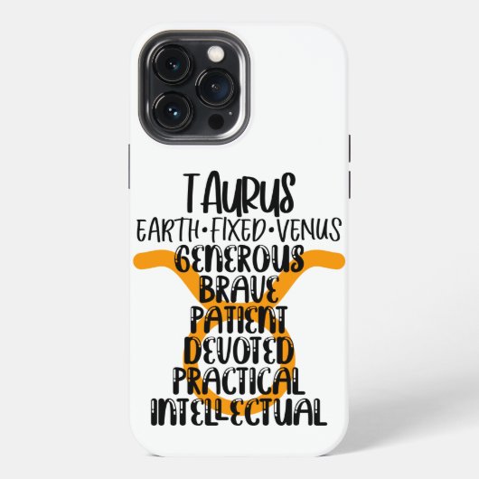 Taurus iPhone Hoesje (Achterkant)