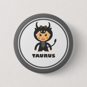 Taurus is mijn Zodiac-teken Ronde Button 5,7 Cm