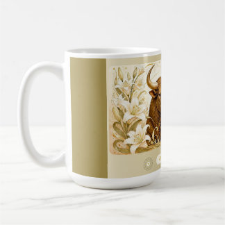 Taurus Lily Art Nouveau Mok