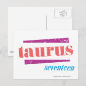 Taurus LtRoze Briefkaart (Voorkant / Achterkant)