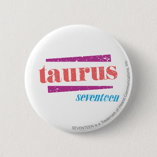 Taurus LtRoze Ronde Button 5,7 Cm (Voorkant)