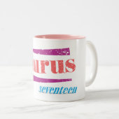 Taurus LtRoze Tweekleurige Koffiemok (Voorkant rechts)