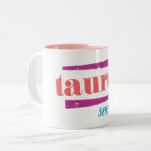 Taurus LtRoze Tweekleurige Koffiemok (Voorkant links)