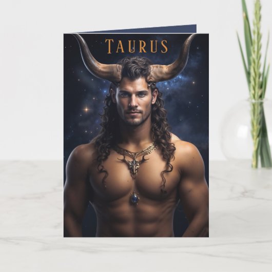 Taurus Man Verjaardag Kaart (Voorkant)