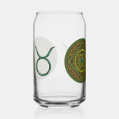 Taurus Mandala Blikvorm Glas (Rechts)