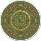 Taurus Mandala Contour Sticker (Voorkant)