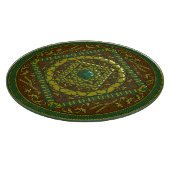 Taurus Mandala glazen snijplank (Hoek)