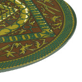 Taurus Mandala glazen snijplank (Hoek)