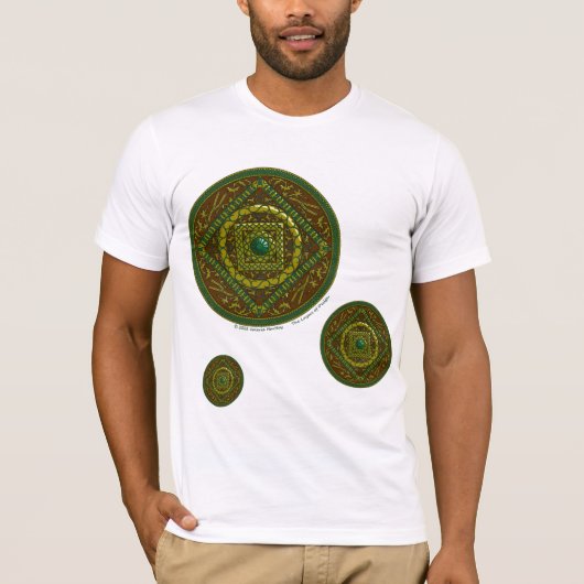 Taurus Mandala Heren Licht Shirt (Voorkant)
