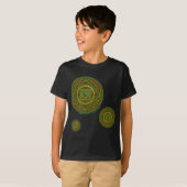 Taurus Mandala Kind en Baby Donker Shirt (Voorkant volledig)