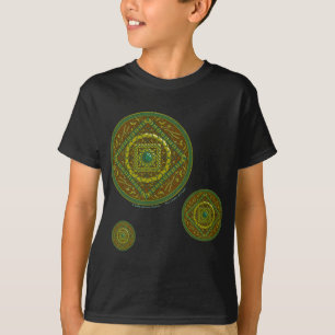 Taurus Mandala Kind en Baby Donker Shirt
