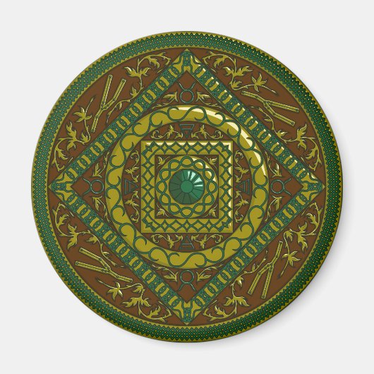 Taurus Mandala magneet (Voorkant)