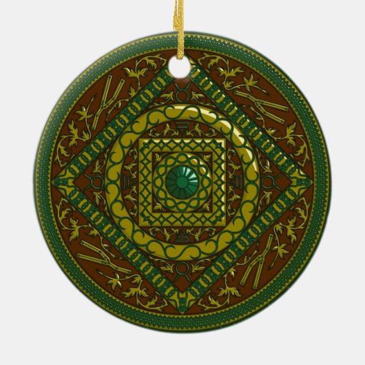 Taurus Mandala Ornament (Achterkant)