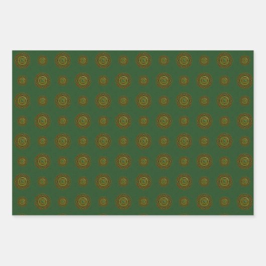 Taurus Mandala - Papierset met onmiddellijke verpa Inpakpapier Vel (Voorkant)