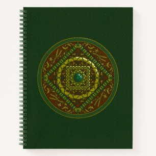 Taurus Mandala Spiraalschrift Notitieboek