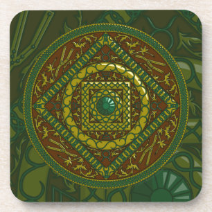 Taurus Mandala Square Onderzetter