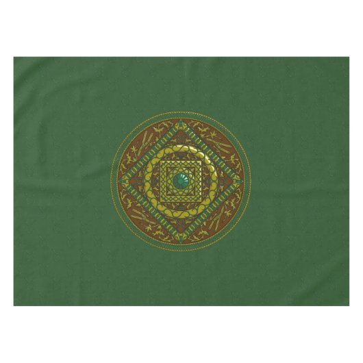 Taurus Mandala Tafelkleed (Voorkant (Horizontaal))