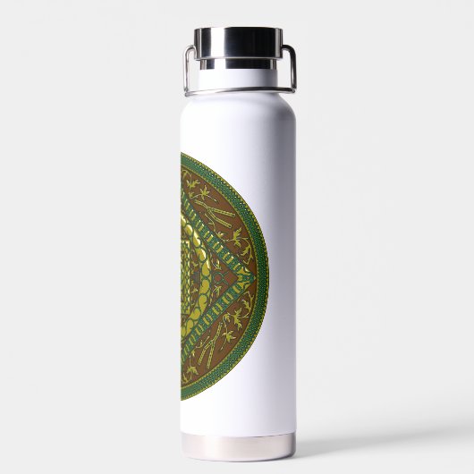 Taurus Mandala Waterfles (Achterkant)
