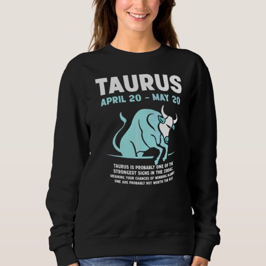 Taurus Merchandise Season Zodiac Sign Astrographic Trui (Voorkant)