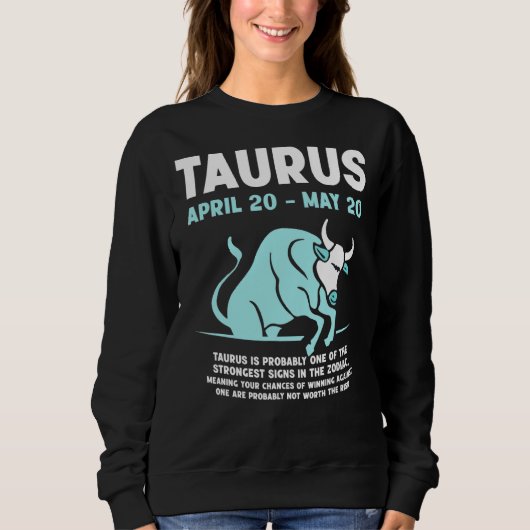 Taurus Merchandise Season Zodiac Sign Astrographic Trui (Voorkant)
