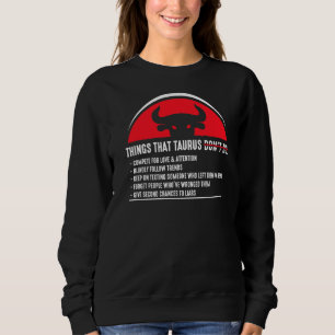 Taurus Merchandise Season Zodiac Sign Astrographic Trui