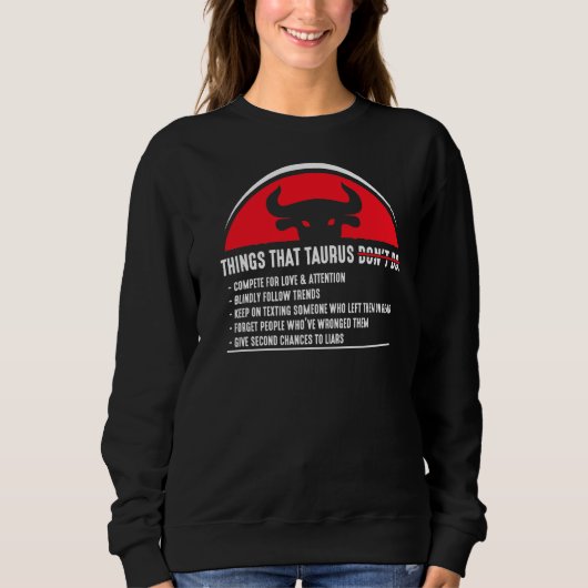 Taurus Merchandise Season Zodiac Sign Astrographic Trui (Voorkant)