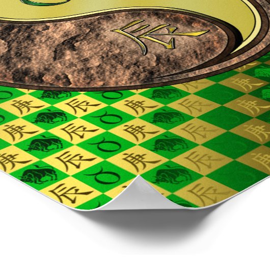 Taurus & Metal Dragon Poster (Hoek)