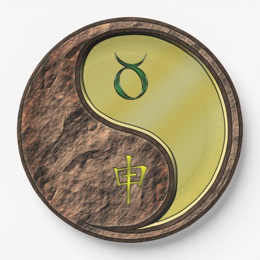 Taurus & Metal Monkey Papieren Bordje (Voorkant)