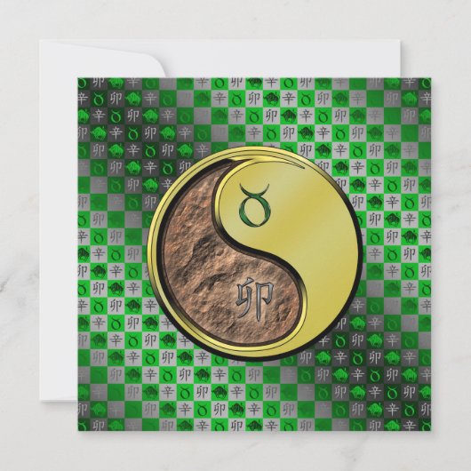 Taurus & Metal Rabbit Kaart (Voorkant)