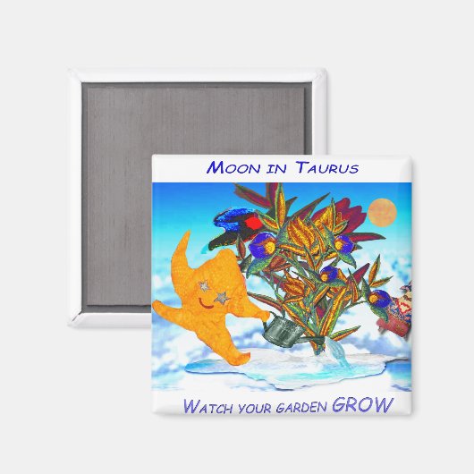 Taurus Moon Magneet (Voorkant / Achterkant)