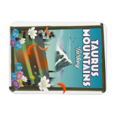 Taurus Mountains Turkije reisposter. Magneet (Horizontaal)