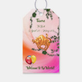 Taurus 'New Baby' Cadeaulabel (Voorkant)