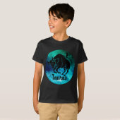 Taurus op ruimteachtergrond t-shirt (Voorkant volledig)