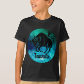 Taurus op ruimteachtergrond t-shirt (Voorkant)