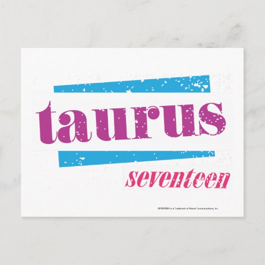 Taurus Paars Briefkaart (Voorkant)